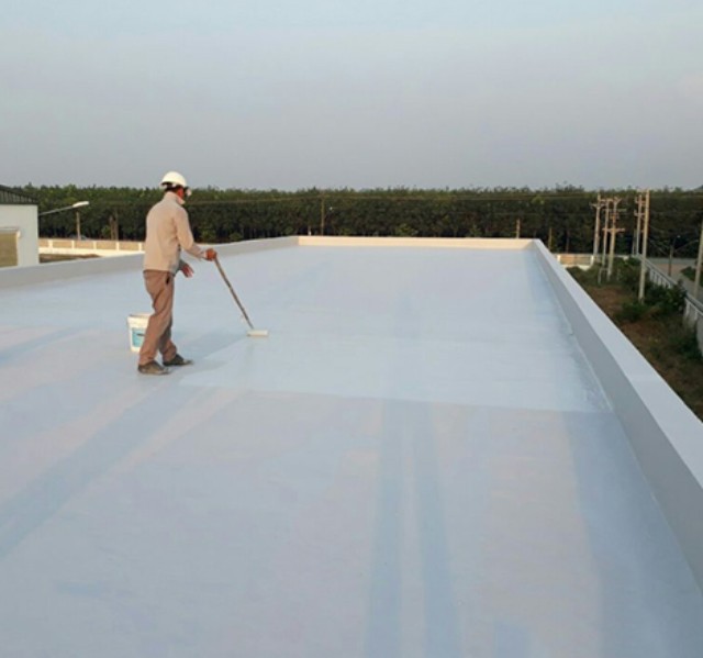 Thi công chống thấm mái, sàn mái bê tông